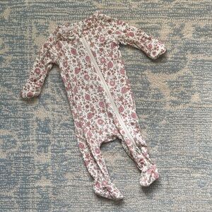 Quincy Mae Bloom Bamboo Zip Footie